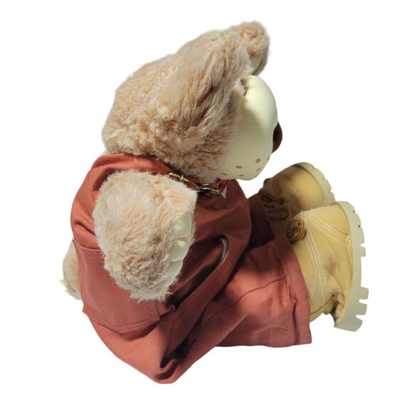 Vintage 80s Furskin Dudley Bear 22 inch Plush Xavier Roberts Overalls Boots Toy - Picture 4 of 15